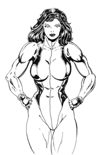 She Hulk - Kleurplaat008