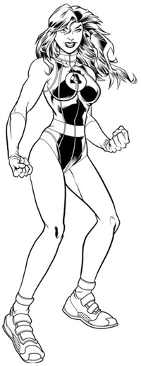 She Hulk - Kleurplaat015