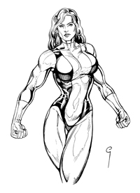 She Hulk - Kleurplaat019