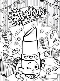 Shopkins - Kleurplaat039