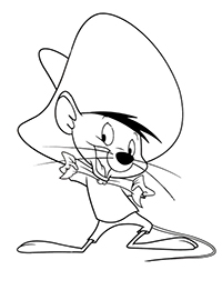 Speedy Gonzalez - Kleurplaat005