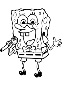 Spongebob Squarepants - Kleurplaat025