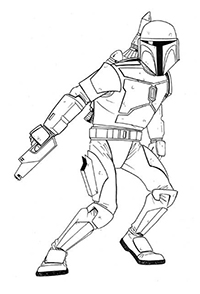 Star Wars Mandalorian - Kleurplaat005