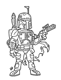 Star Wars Mandalorian - Kleurplaat009