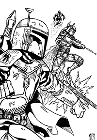 Star Wars Mandalorian - Kleurplaat014