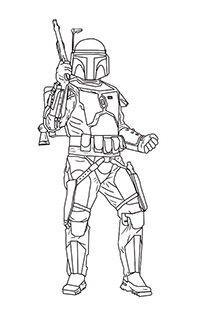 Star Wars Mandalorian - Kleurplaat023