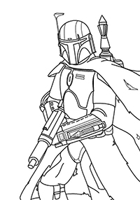 Star Wars Mandalorian - Kleurplaat035