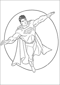 Superman - Kleurplaat022