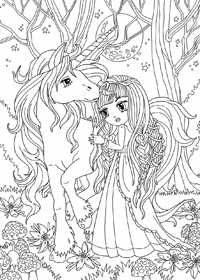Unicorn - Kleurplaat002