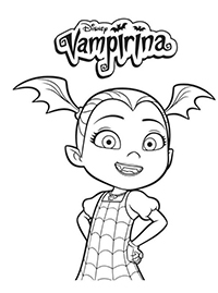 Vampirina - Kleurplaat002