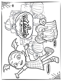 Vampirina - Kleurplaat004