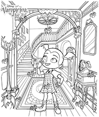 Vampirina - Kleurplaat009