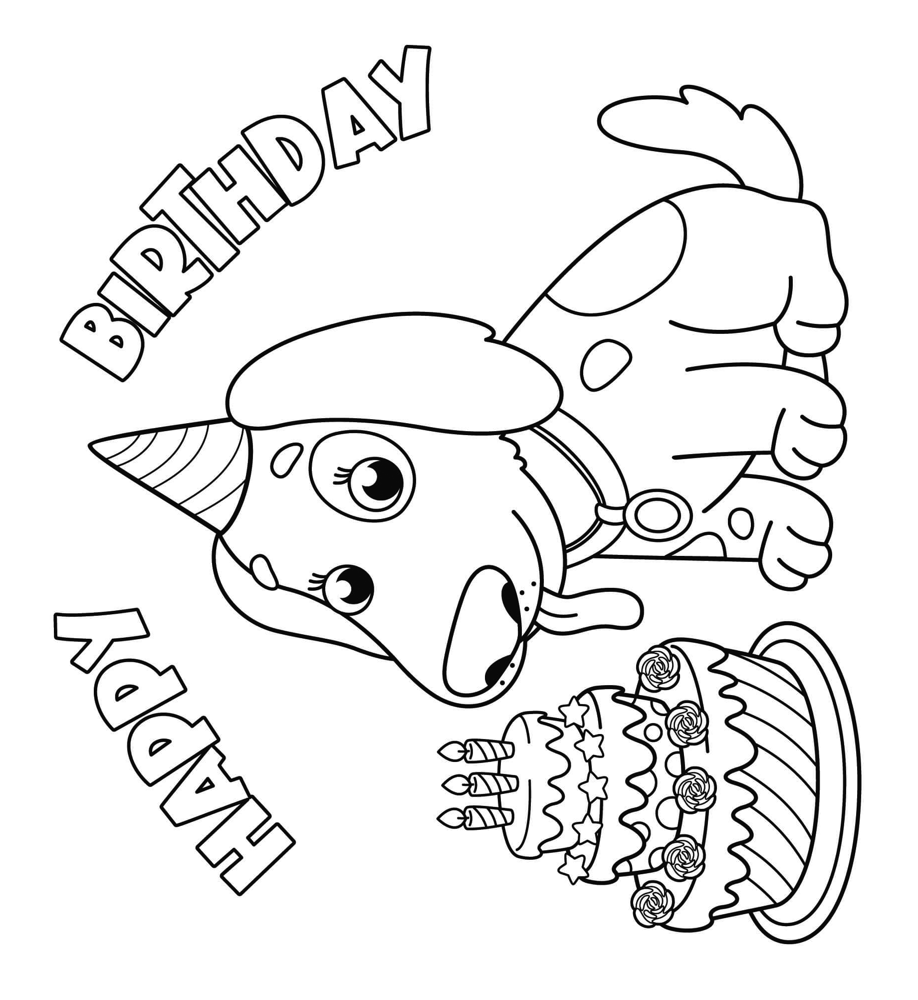 Kleurplaat Fijne Verjaardag Kleurplatennl Coloring Pages Snoopy