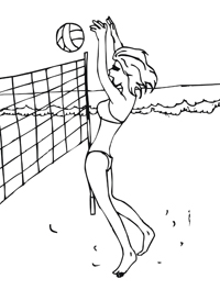 Volleybal - Kleurplaat006