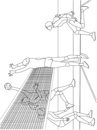 Volleybal - Kleurplaat022