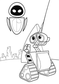 Wall E - Kleurplaat022