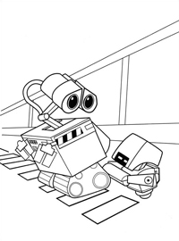 Wall E - Kleurplaat032