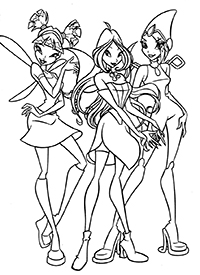 Winx Club - Kleurplaat002