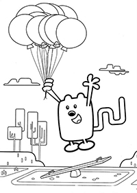 Wow Wow Wubbzy - Kleurplaat003