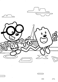 Wow Wow Wubbzy - Kleurplaat004