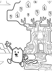 Wow Wow Wubbzy - Kleurplaat005