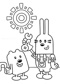 Wow Wow Wubbzy - Kleurplaat006